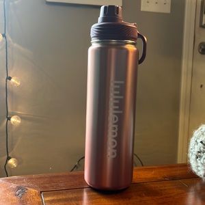 Lily lemon Copper/mauve Metal Water Bottle 24oz